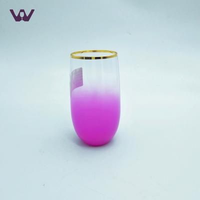 China Modern Colorful Wine Juice Glass from Hungyee Crystal Glass Drink Water Glass for sale