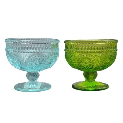 China Viable Lotus Glass Ice Cream Cups/dessert cups for sale