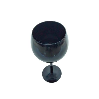 China Shatterproof Black Round Shaped Wine Glass Tumbler Manufacturer Factory for sale