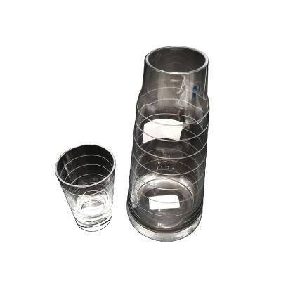 China Customized Viable Design Glass Drinking Water Bottle/Glass Carafe/Glass Juice Dispenser for sale