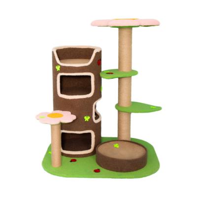 China Mewoofun Cat Tree Climbing Frame Luxury Cute Viable Box Pet Toys Interactive Toys As Picture 2 Pcs For Cat Playing Cat Tree for sale