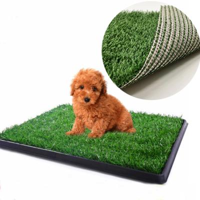 China MewooFun Sustainable Hot Sale Out Of Door Customized Dog Pee Pad Grass Fake Grass Mat Dog Pee Pad Eco-friendly for sale