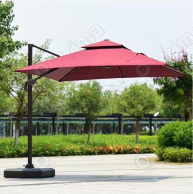 China Contemporary Patio Umbrella Fan Patio Umbrella Solar Crank Handle Large Transparent Patio Umbrella Garden for sale