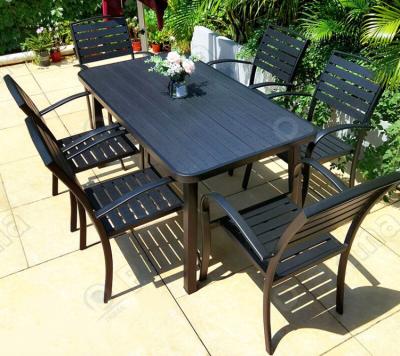 China Modern prefab outdoor balcony table and chairs outdoor aluminum table outdoor chair and chairs for sale for sale