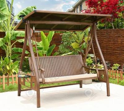 China Super Comfortable Outdoor Double Swing Chair Outdoor Yard Swing Chair With 2 Outdoor Swing Chairs Seater for sale