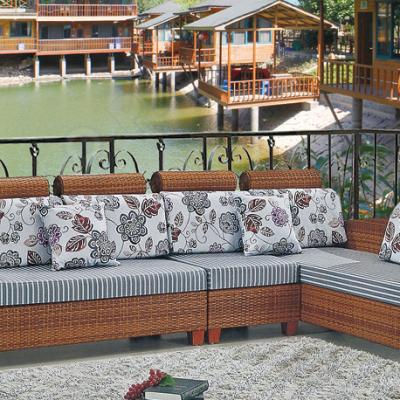 China Leisure Styles Large Outdoor Sofa Gray Outdoor Sofa For Outdoor Cafe Sofa / Hotels for sale