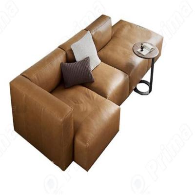 China Home Furniture Modern Leather Sofa Living Room Furniture (Height) New Design Adjustable for sale