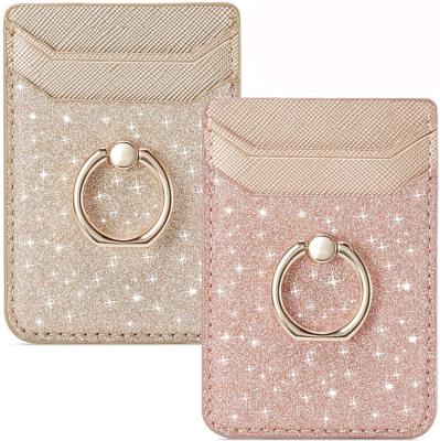 China Fashion RFID Wallet Credit Cell Adhesive Case Card Holder for Phone Back for sale