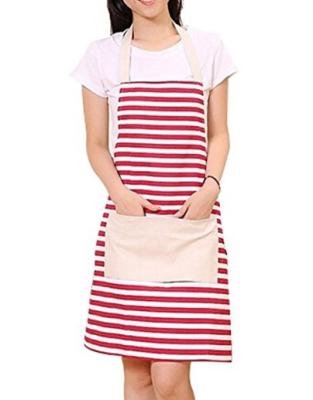 China Washable Durable Customized Canvas Kitchen Apron Cooking Apron Beauty Aprons for sale