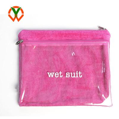 China High Quality Custom Waterproof PVC Washable Plastic Terry Packaging Bikini Gift Bag for sale