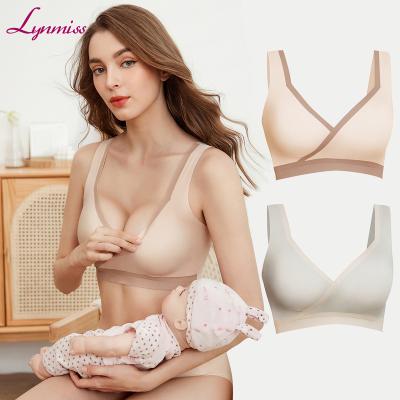 China New Maternity Care Nursing Nursing Printed Leakproof Adult Sexy Viable Cotton Bras Bra Bra Pack of 3 for sale