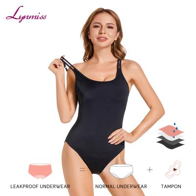 China Plus Size Lynmiss Pumping Amazon Period Panties Underwear High 4 Layer Panties Leakproof Menstrual Swimwear for sale