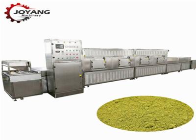 China Automatische grüner Tee-Pulver-Mikrowellensterilisations-Maschine mit PLC-Steuerung zu verkaufen