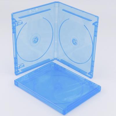 China SUNSHING Factory 14mm PP Bluray DVD Case Recyclable Bluray 2-DVD Case With Logo DVD Storage Bluray Box for sale