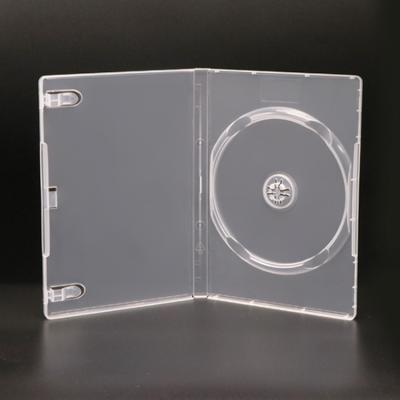 China Clear Plastic Dvd Box Single Clear CD DVD Case CD DVD Packaging SUNSHING 14MM CD DVD Case Container for sale