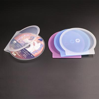 China Recycled materials packaging OEM 12MM pp slim CD clamshell plastic crate DVD R single cover portable jewelry box for sale