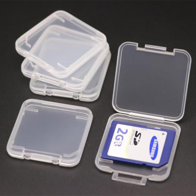 China Reused Materials Jewelry Case Mini Plastic SD Card Holder SD Card Holder Recycled SD MMC SDHC Duo SD Memory Card Case for sale