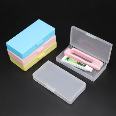 China Cute Recycled Bamboo Materials Child Folding Toothbrush Box Travel Toothbrush Toothbrush Case for sale