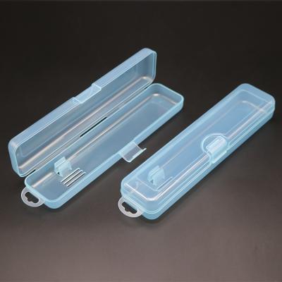 China Recycled Materials Around Dental Box Carry Portable Plastic Toothbrush Box Plastic Travel Holder Box Packaging Toothbrush for sale