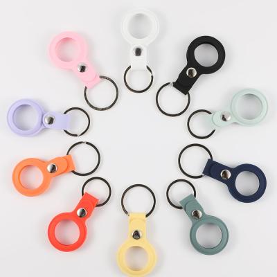 China Waterproof Drop Shipping For AirTag Case Silicone Key Ring For AirTag Protective Case Key Chain Tags For Airtag for sale