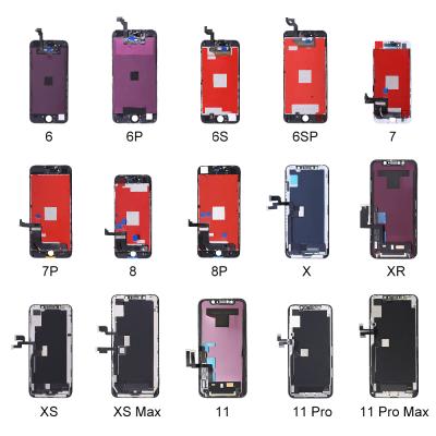 China high brightness & High Saturation Drop Shipping For iPhone 6 7 8 X XR XS XS Max OLED LCD Display 11 pro 12 pro 13 pro Elekworld For iPhone Screen for sale