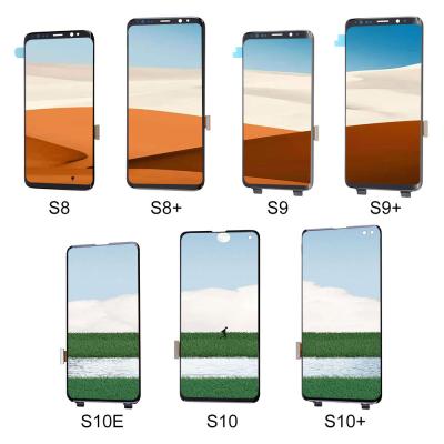 China high brightness & High Saturation For Galaxy S Series OEM Screen With Frame For Samsung OLED LCD S8 S8 plus S9 S9 plus S10 S10e S10 plus Mobile Phone LCD Display for sale