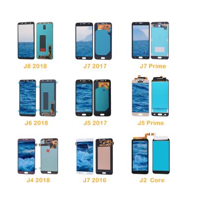 China high brightness & Best High Saturation Price LCD Display Screen For Samsung J8 J7 J6 J5 J4 J3 pro J2 J6 J4 Prime Plus Mobile Phone Touch Screen Replacement Display Repair for sale