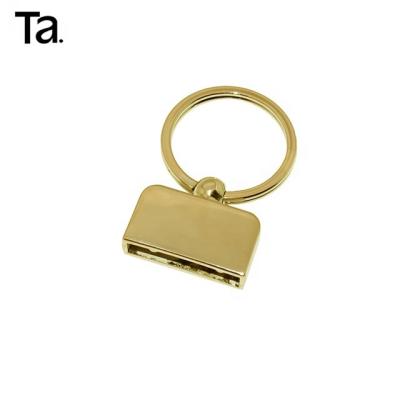 China TANAI Eco-friendly Custom High Quality Shiny Gold Key Fobs Fashion To Key Chain Accessories Holder Leather Key Fob for sale