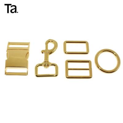 China TANAI Quality Gold Metal Eco-Friendly Accessories Snap Swivel Snap Hook For Bags Dog Leash Hardware Set Pet Collar Hardware en venta