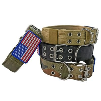 China TANAI Tactical Reversible Pin Buckle Double Dog Harness Leash Set & Soft Padded Adjustable Hardware Pet Collar Amazon en venta