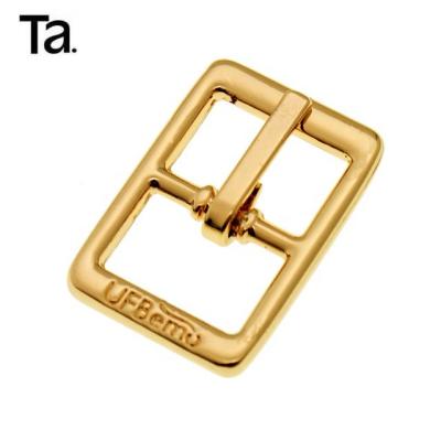 China TANAI Eco-Friendly 11mm Shinny Gold Metal Pin Custom Western Belt Buckles For Bags Shoes for sale