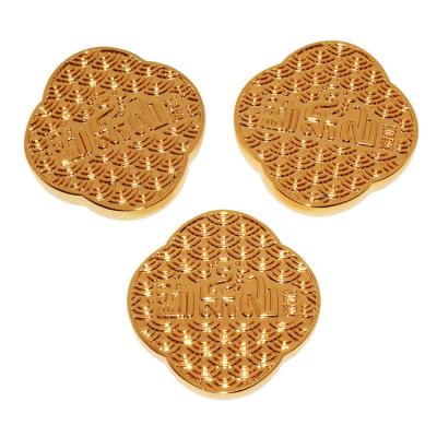 China TANAI Eco-friendly Gold Plating Metal Clasp Magnetic Button for Purse and Bags Metal Tag for Handbag for sale