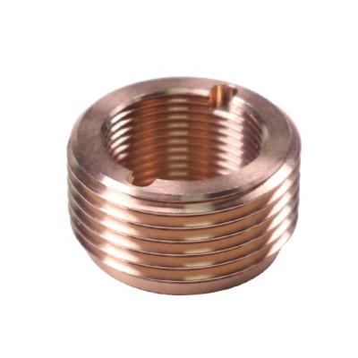 China Brass CNC Machining Hex Brass Knurled Insert Parts Brass Turning Parts for sale