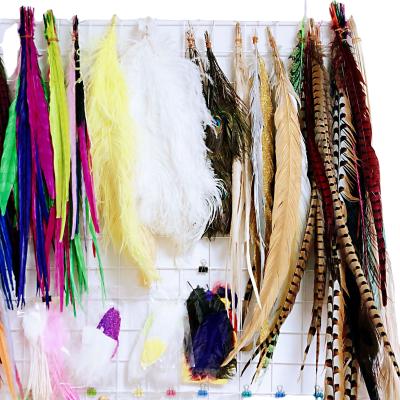 China Festival Decoration Pheasant Natural Dyed Tail Feathers In Stock for sale