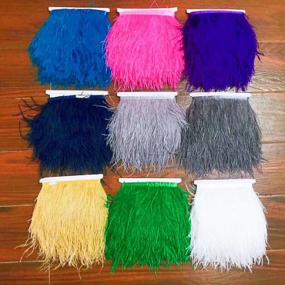 China Garment Customized Sizes And Colors Ostrich Feather Trimming For Decorations for sale