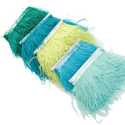 China Ostrich Feather Customized All Colors Ostrich Feather Fringe for sale