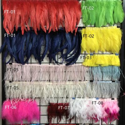 China Garment Customized Feather Trims Made Of Different Kinds Of Feathers for sale