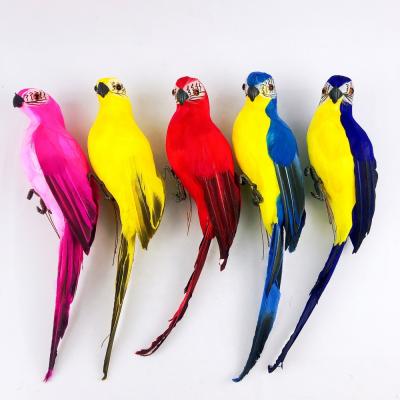 China Artificial Christamas Decoration Feather Parrots for sale