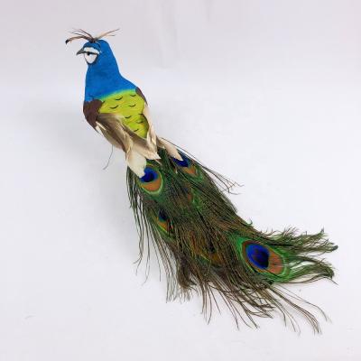 China Christamas Decoration Peacock Christmas Decoration Artificial Feather Birds for sale