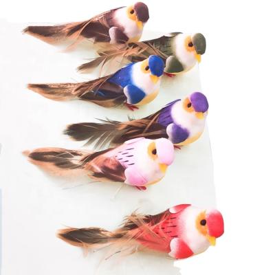 China Artificial Christmas Decoration Christmas Decoration Feather Birds for sale