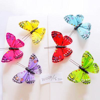 China Home Decoration Customized Feather Butterfly For Decorations 6cm 8cm 10cm 12cm 15cm for sale