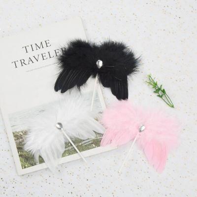 China Christmas Decoration Customized Colors Decoration Feather Angel Small Size Wings for sale