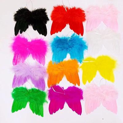 China Customized Beautiful Colorful Colors Feather Angel Small Wings for sale