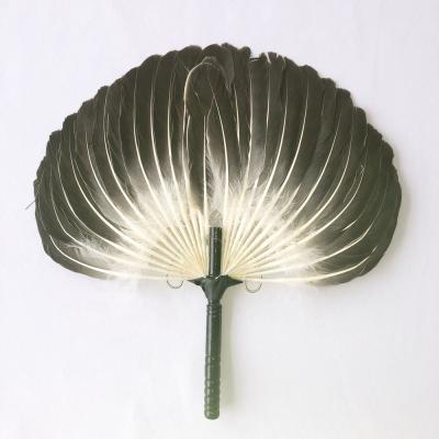 China Natural Folk Art Goose Feather Fans For Party Or Promotion Gifts for sale