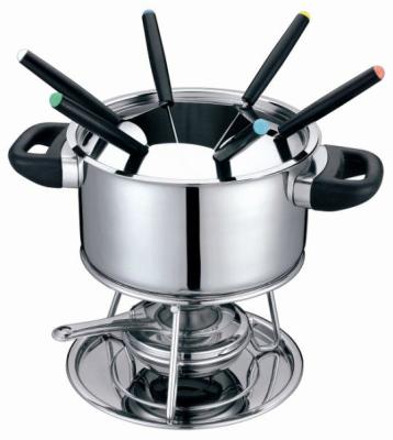 China Sustainable Stainless Steel Chocolate Fondue Set for sale