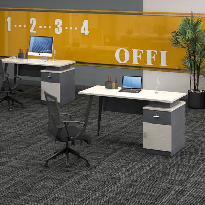 China Force Factory Autocad Blocks European Style Single Office Staff Furniture Small Steel Table for sale