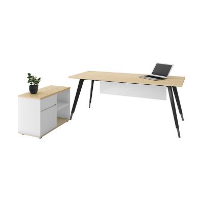 China In Stock And On Promotion Wooden Modular Furniture Cheap Office Desk MDF Executive Table Desk for sale