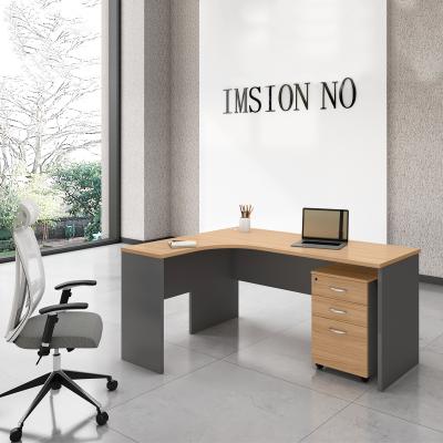 China In Stock/On Promotion Home Office Computer Desk Modern Adjustable Desk Corner Table With Shelf Drawers for sale