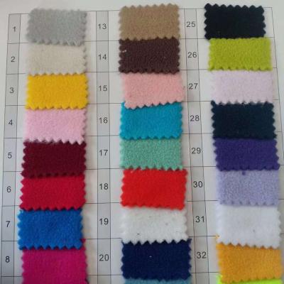 China Anti-static 100%polyester anti-pill fleece fabric / fleece with double brushed fabric for sale