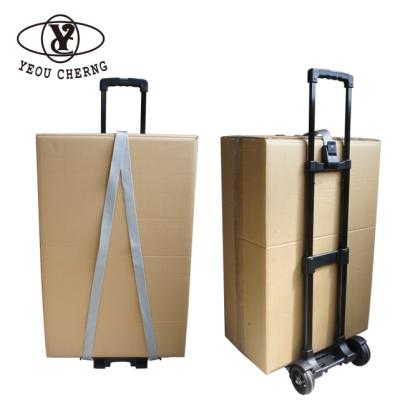 China Hot sale plastic compact luggage trolley diy folding trolley for shopping L29 x W10.5 x H50cm for sale